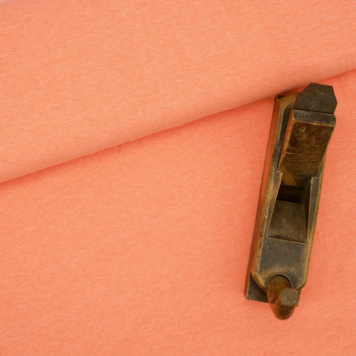 Jersey Uni orange weiß melange