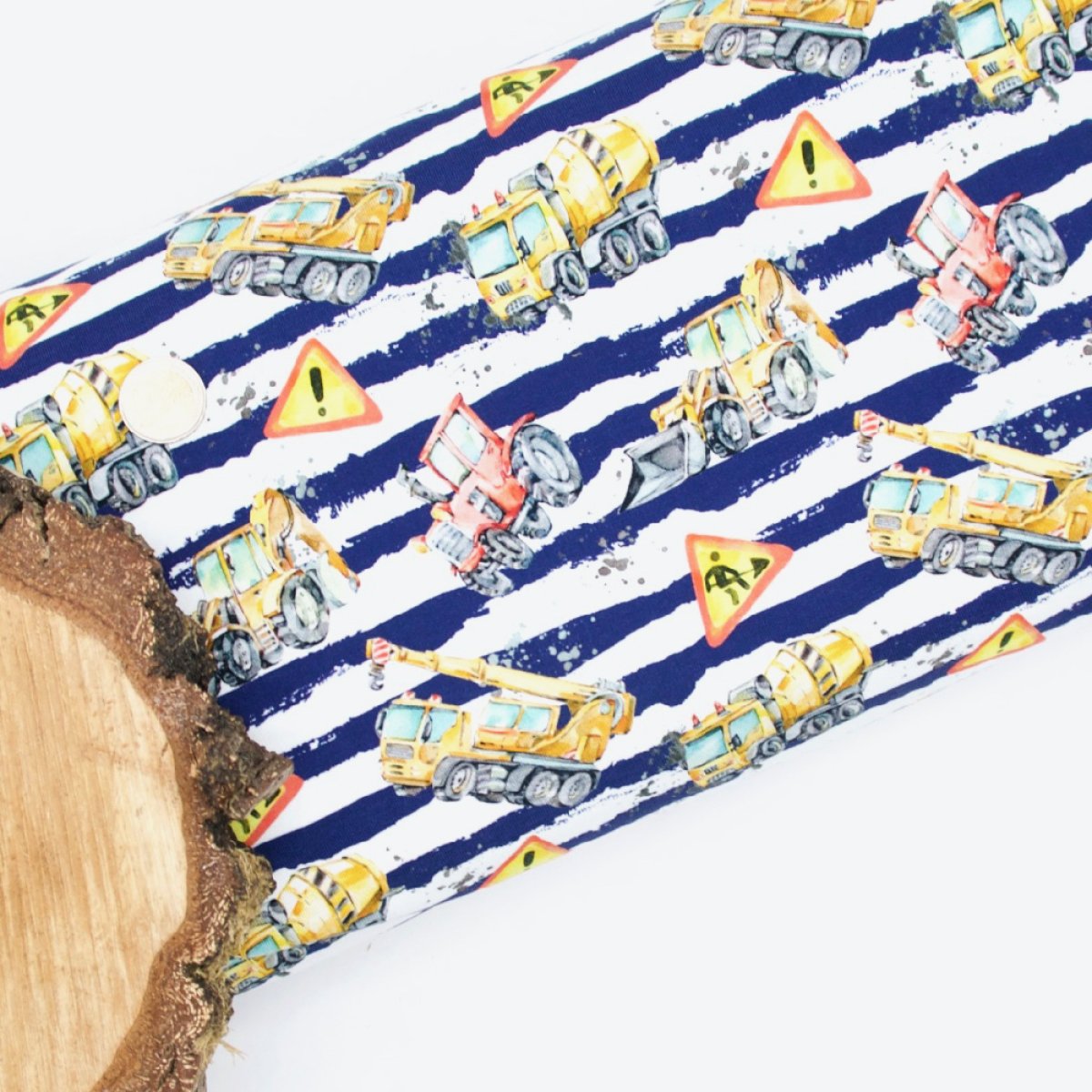 French Terry "Vorsicht Baustelle" von Fräulein von Juli -