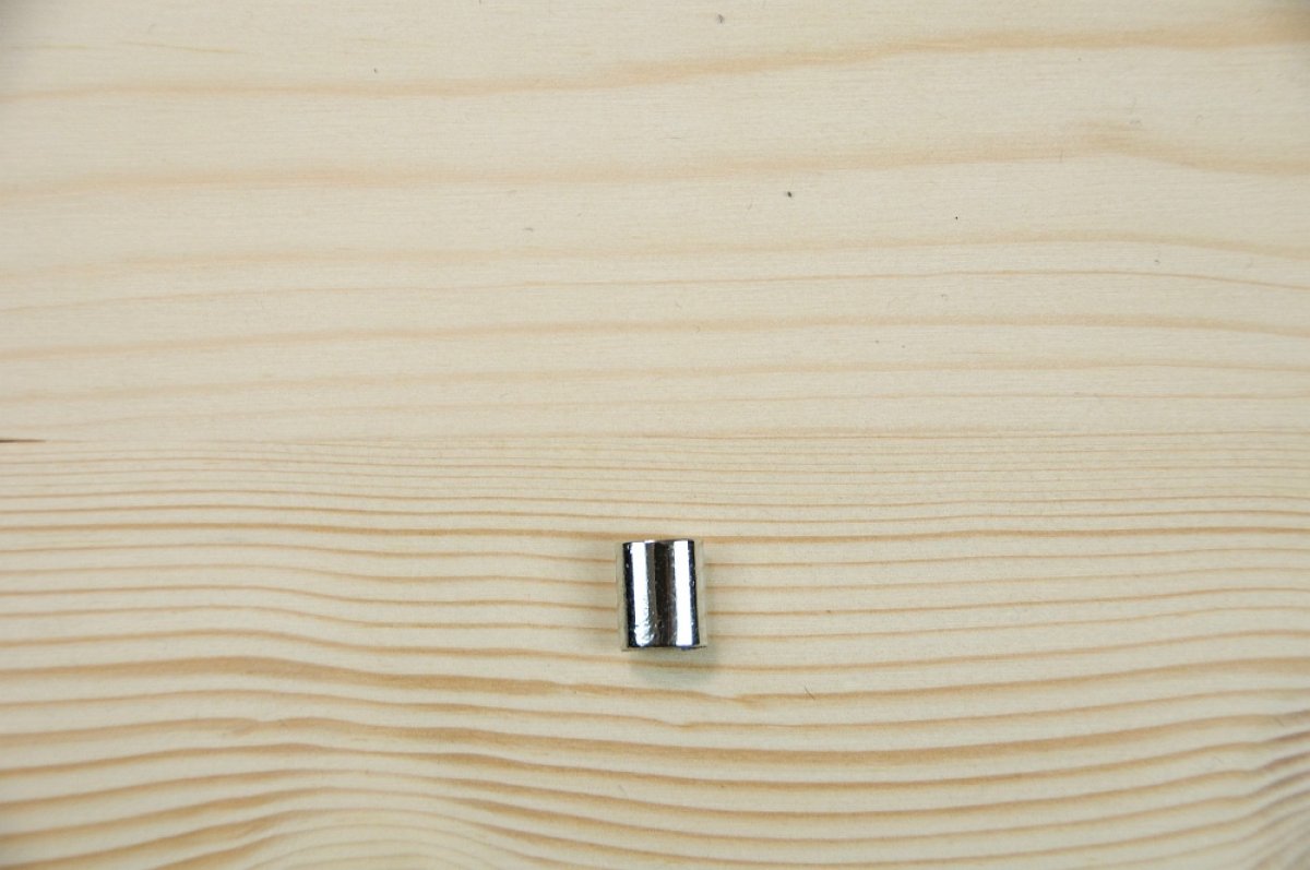 1 Stück Kordelende Metall silber