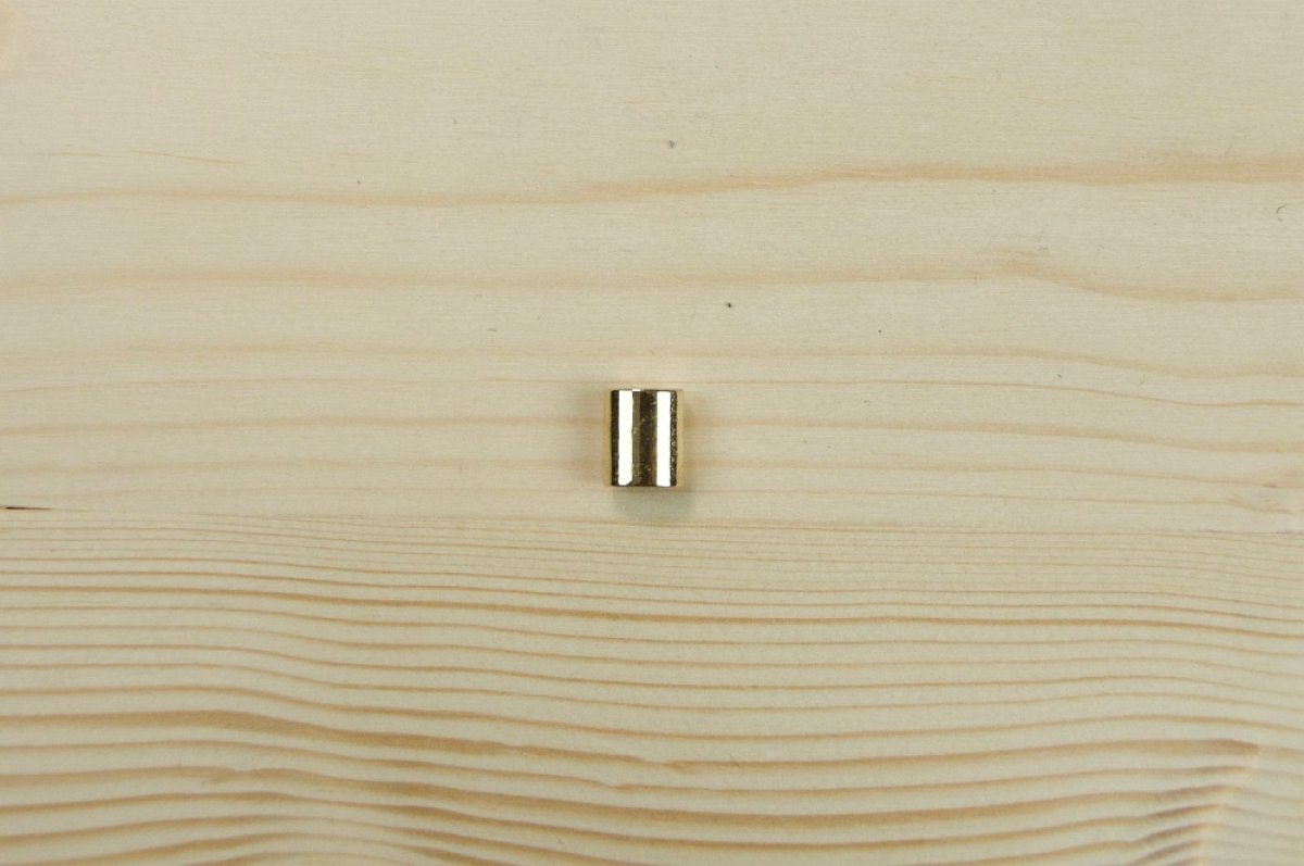 1 Stück Kordelende Metall gold