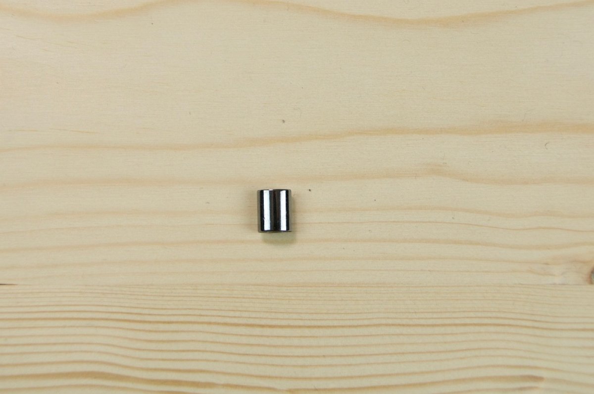 1 Stück Kordelende Metall anthrazit