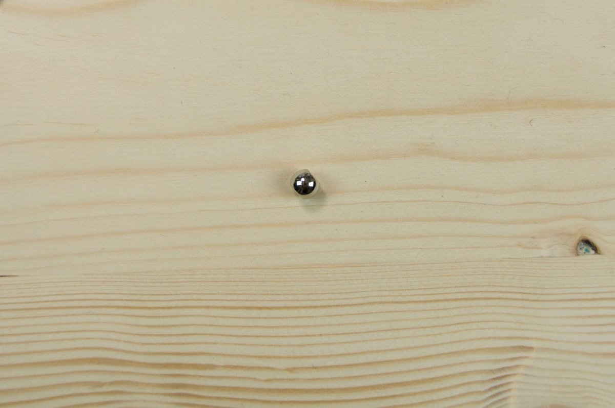 1 Stück Zier - Kordelkugel Metall silber