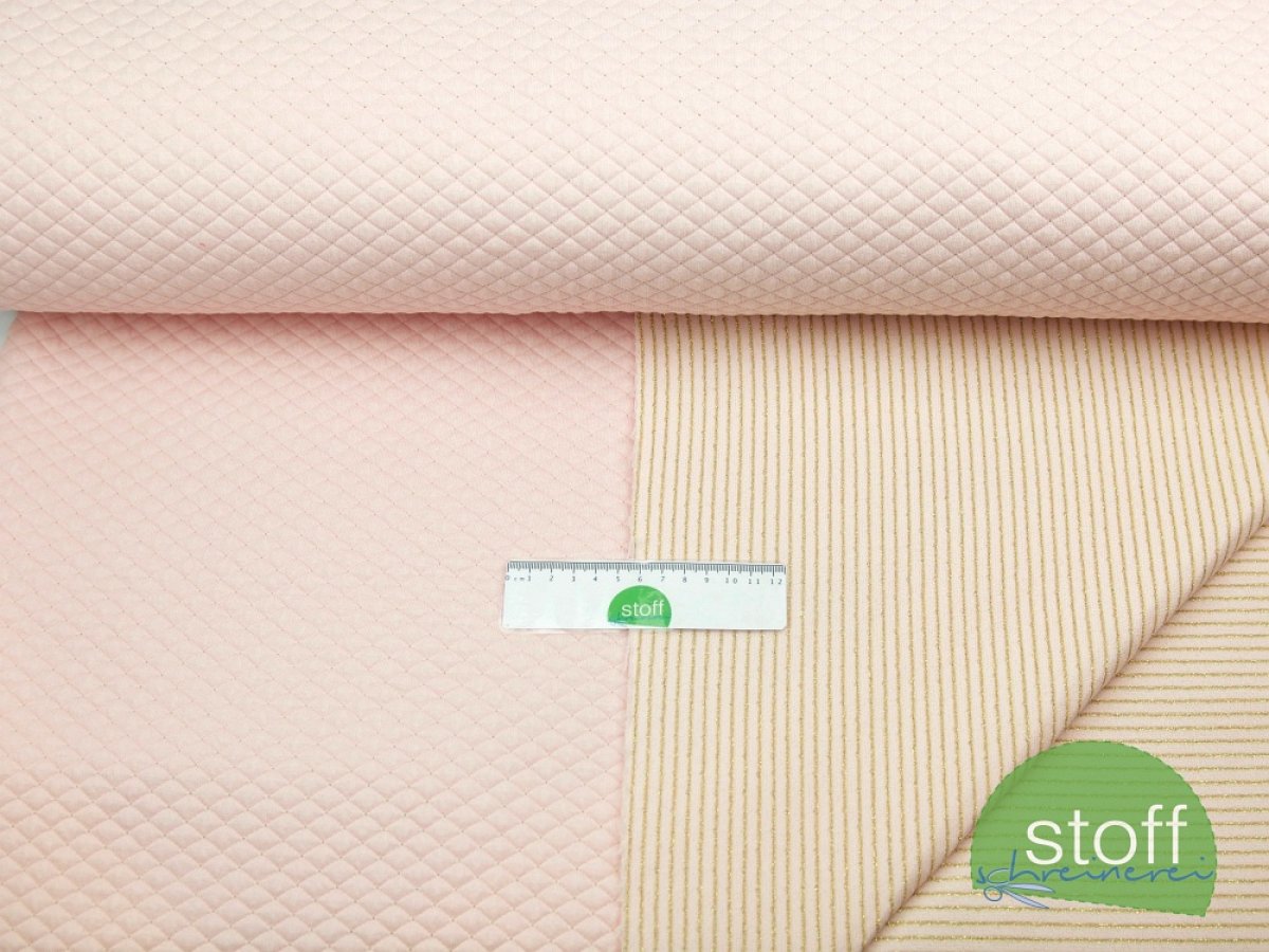 Stepper Doubleface Glitzer Stripes & Dots Light Rose