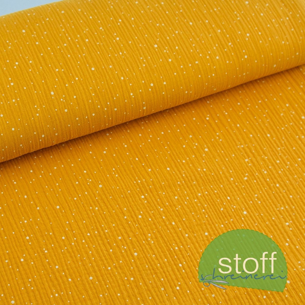 Musselin Hydro Spritzer senf gelb