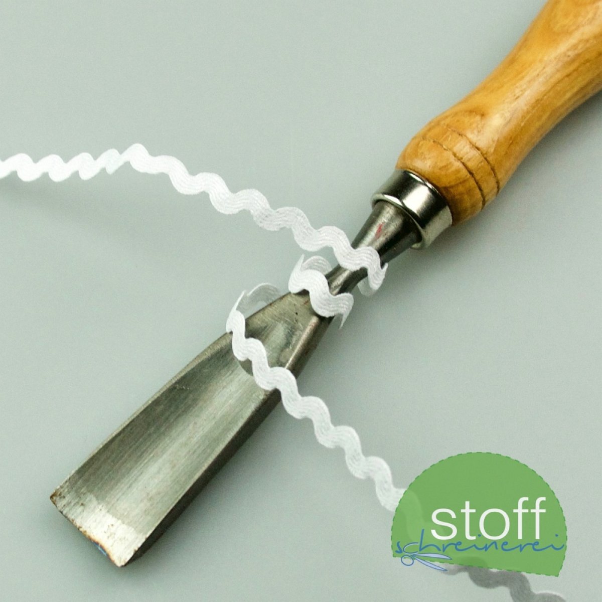 1m Zackenlitze weiß 5 mm kochecht