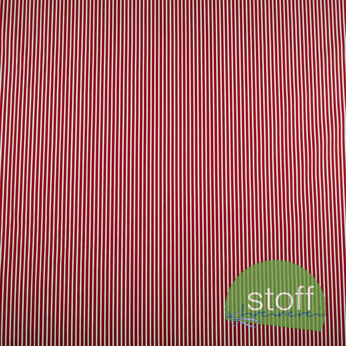 Baumwollstoff Stripe rot von Poppy Design