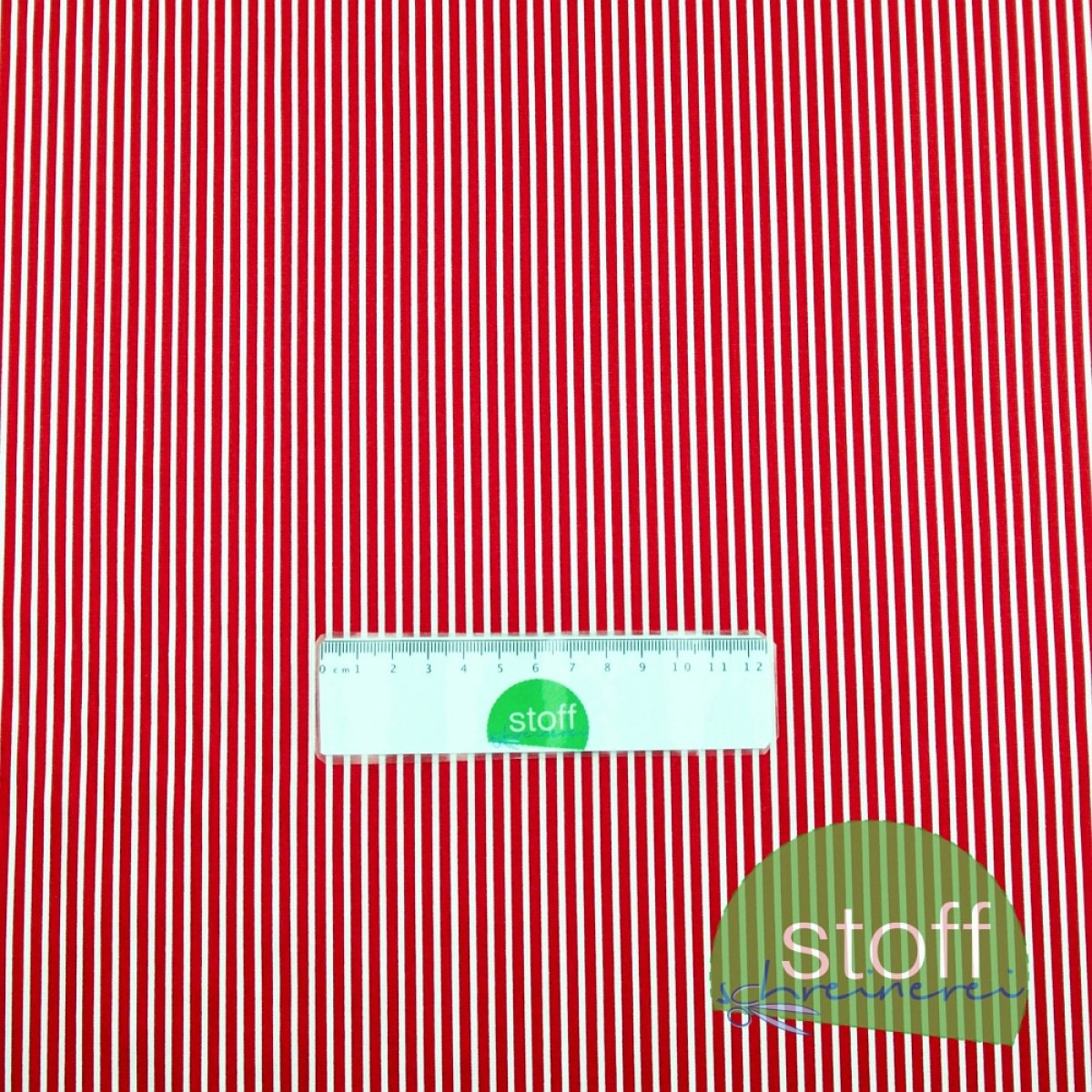 Baumwollstoff Stripe rot von Poppy Design