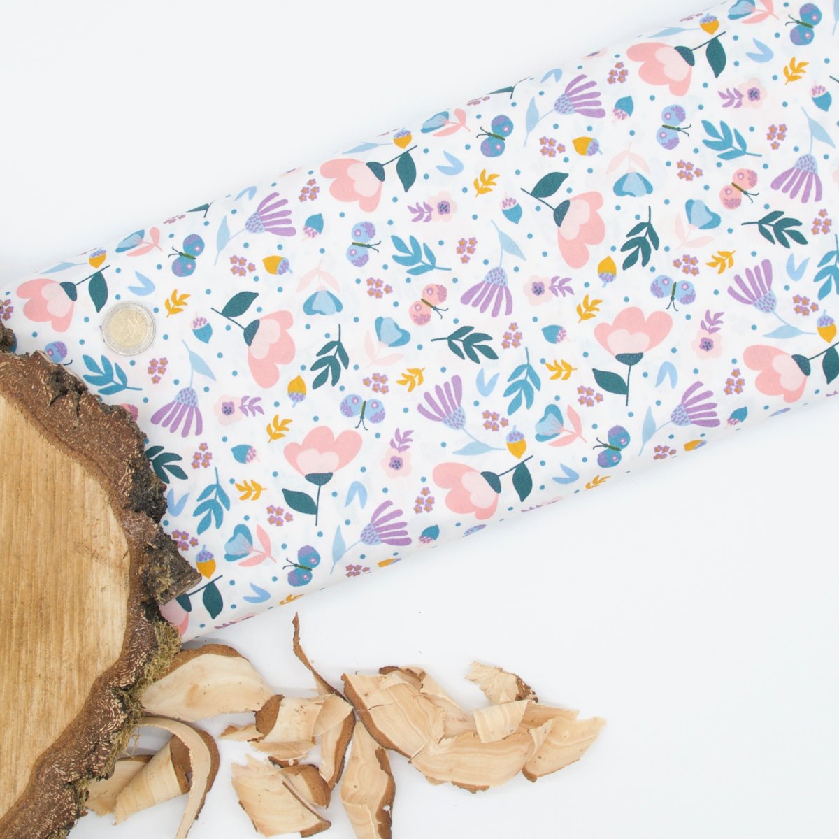 Baumwollstoff Flower von Poppy Design