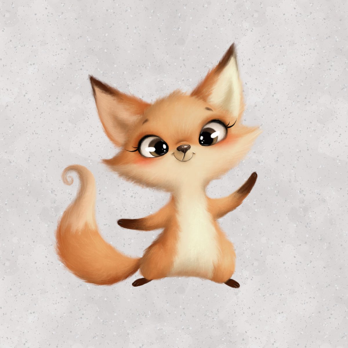 French Terry Panel - Little Sweets - Fuchs