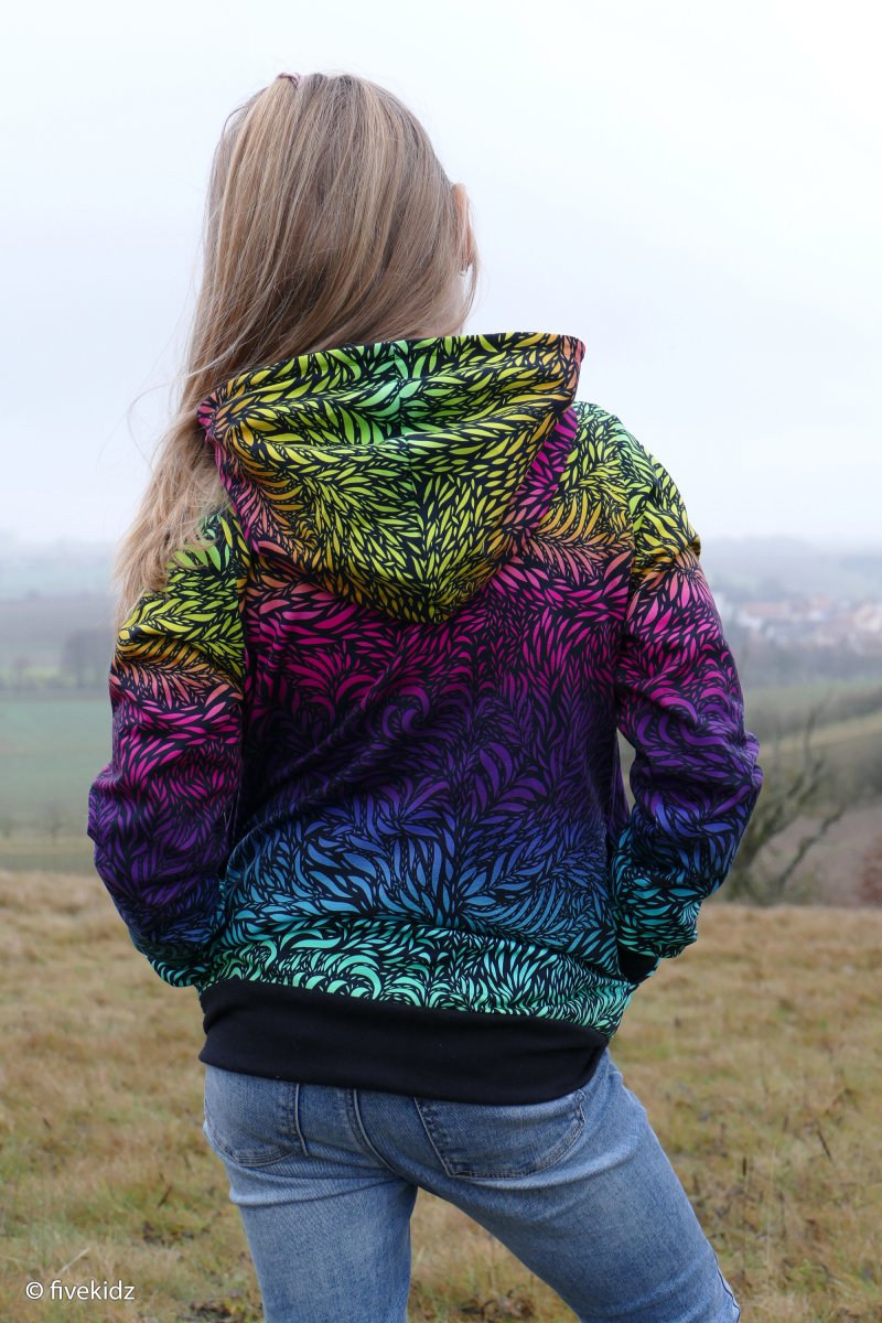 Jersey - Swafing Breeze by Bienvenido Colorido regenbogen schwarz