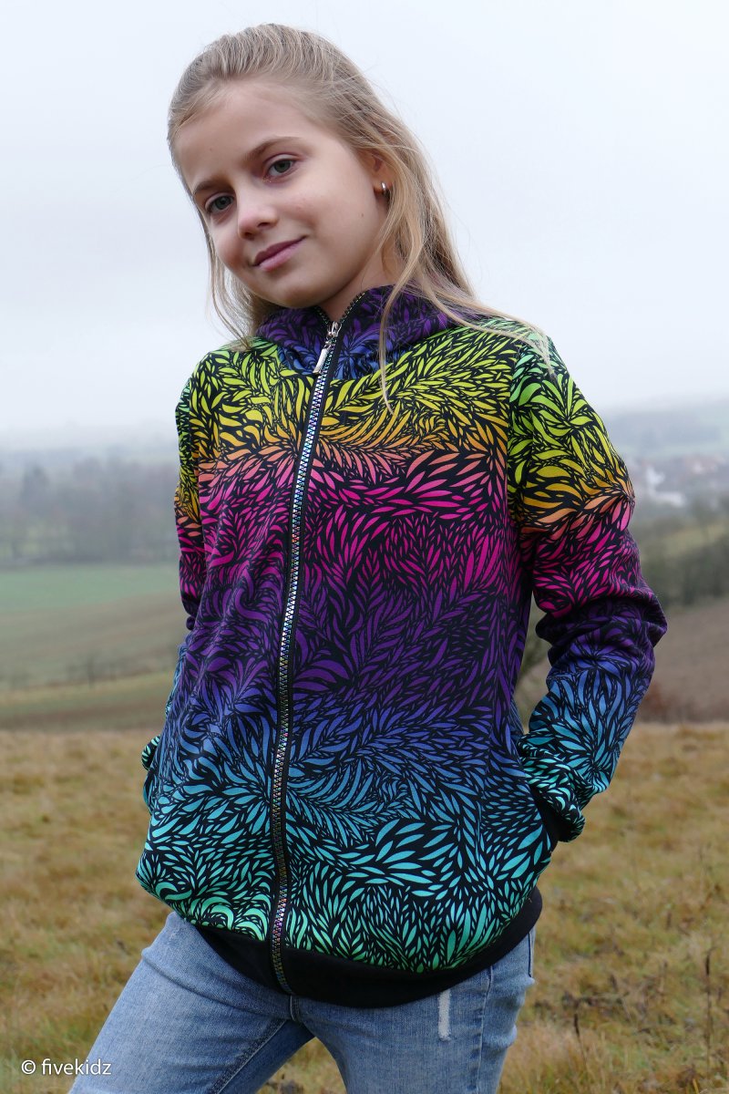 Jersey - Swafing Breeze by Bienvenido Colorido regenbogen schwarz