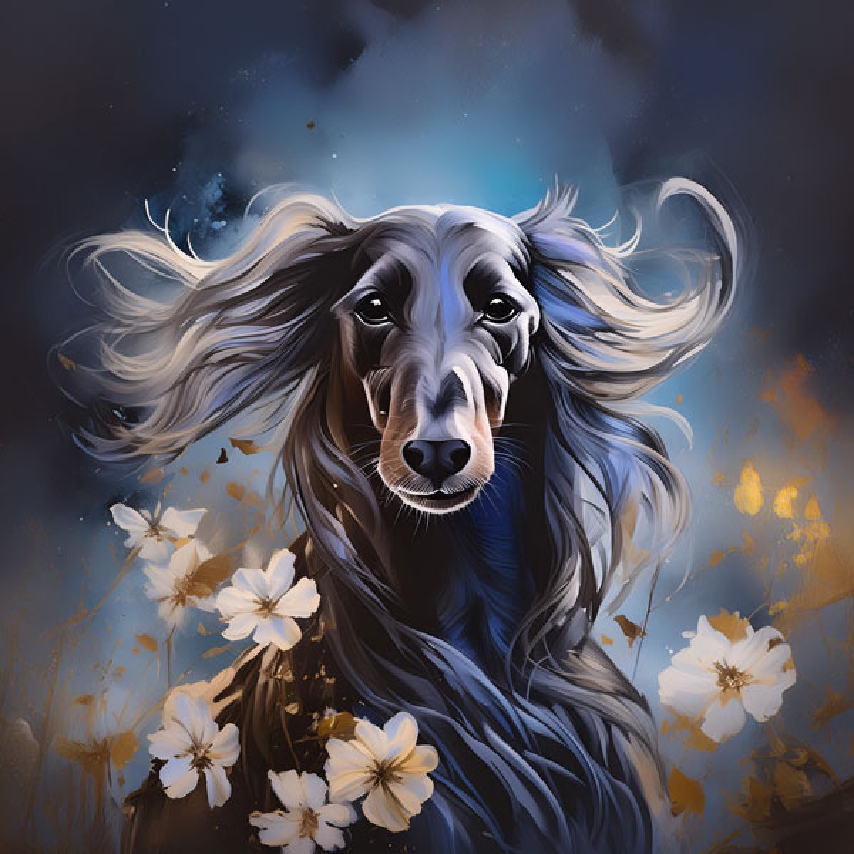 Velour Panel Windhund Aro