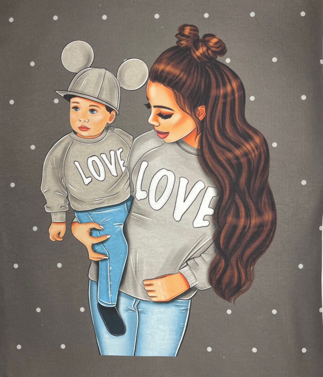 Panel 50 x 70 cm "Mama & Boy" LOVE