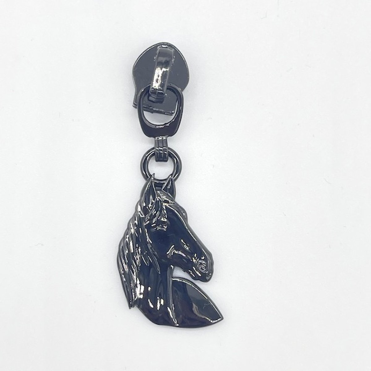 Zipper #5 "Pferd" schwarz