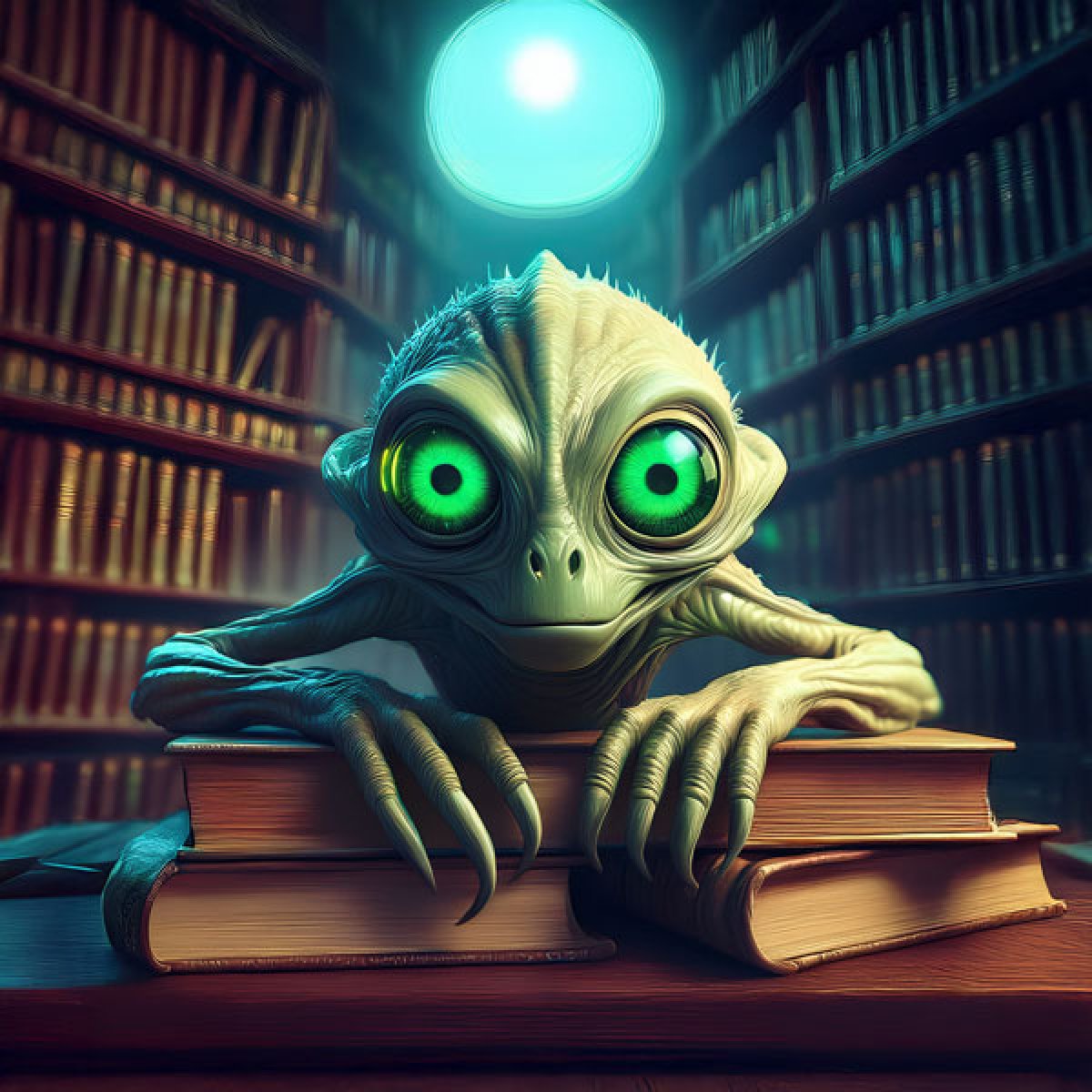 Samt Panel Büchermonster 8