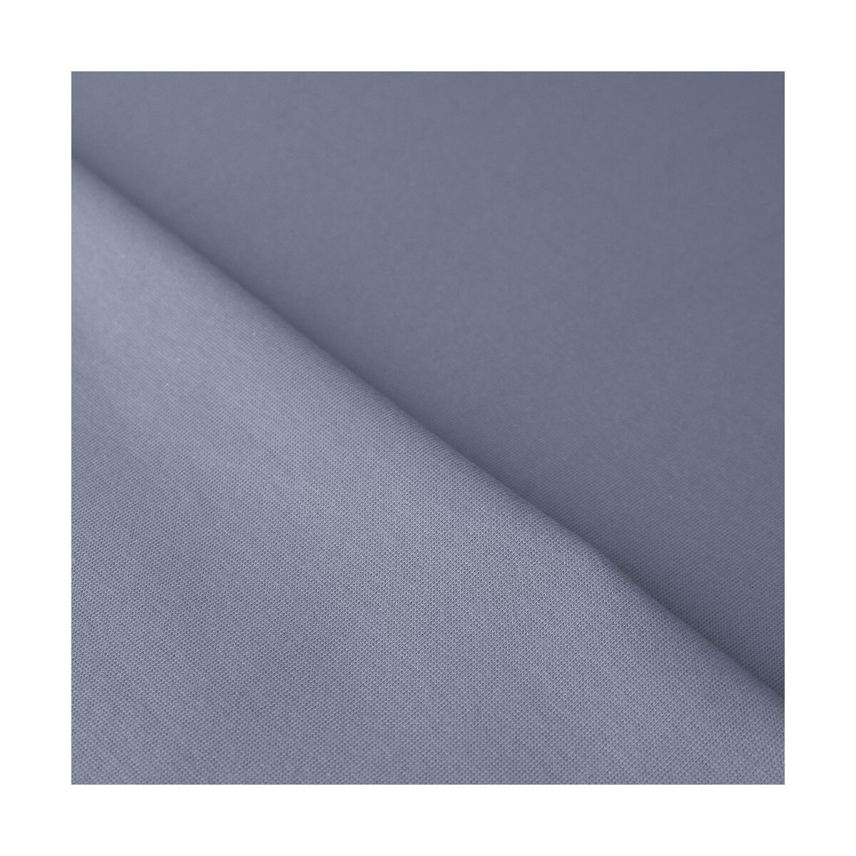 Bündchen Feinripp Uni graublau