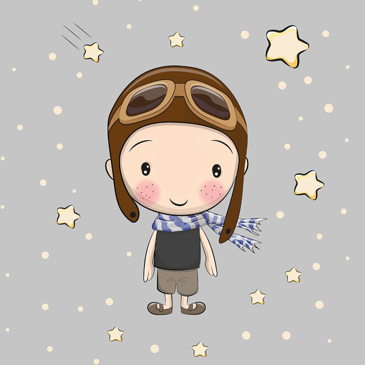 French Terry - Panel S Pilotenjunge