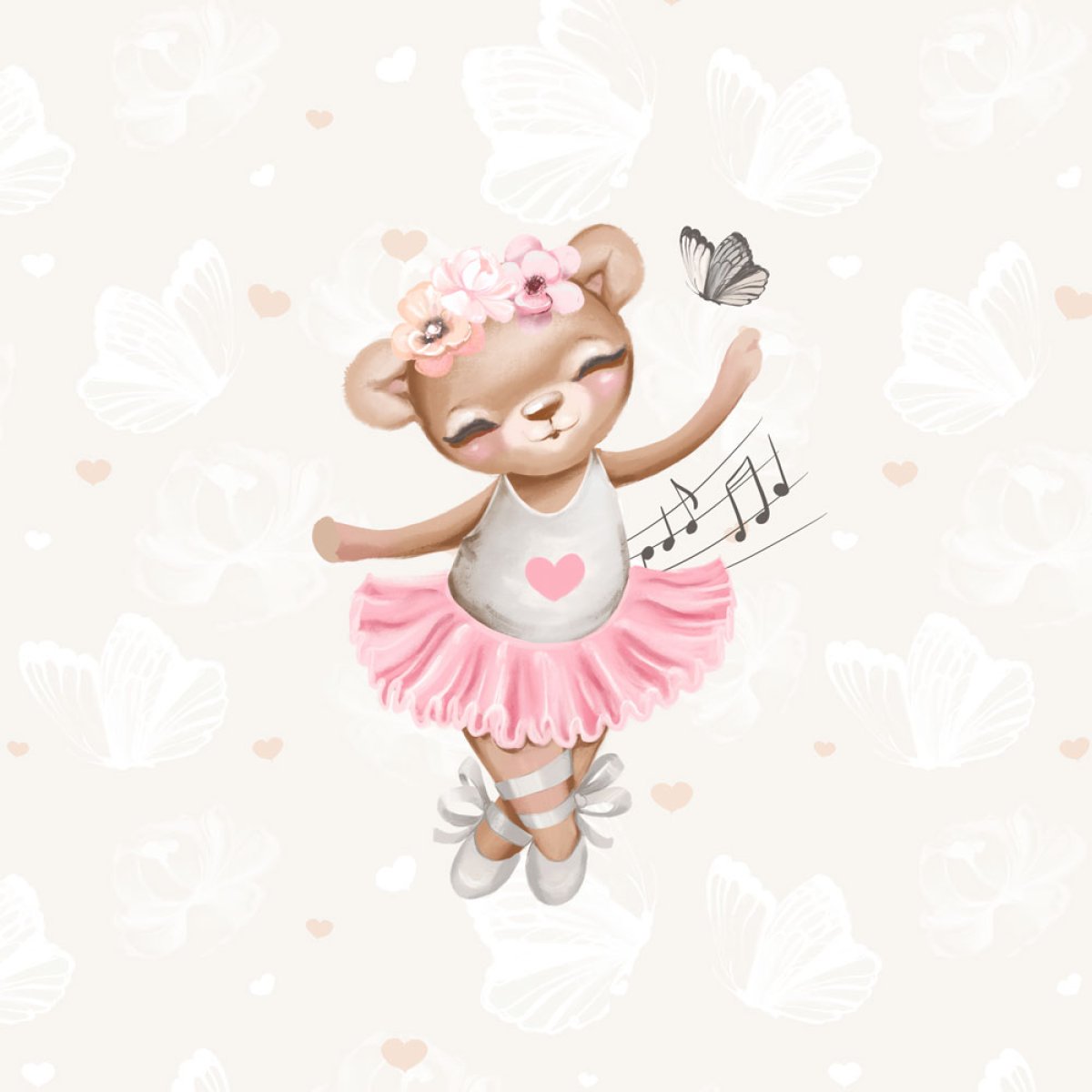 French Terry - Panel Ballerina Bär