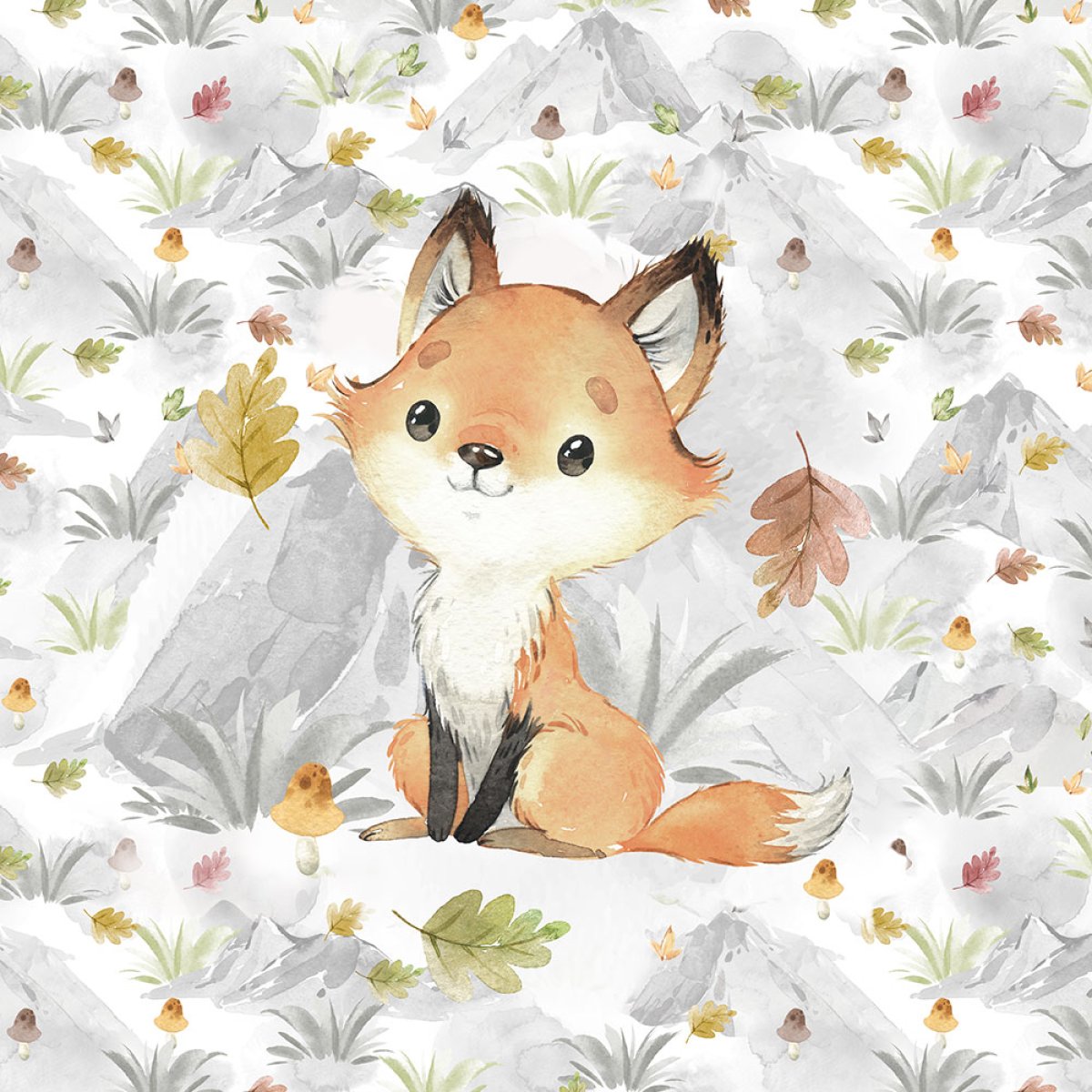 French Terry - Panel S Fuchs herbstlich