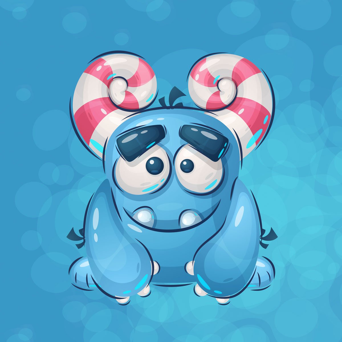 French Terry "Blue" Monster Harry