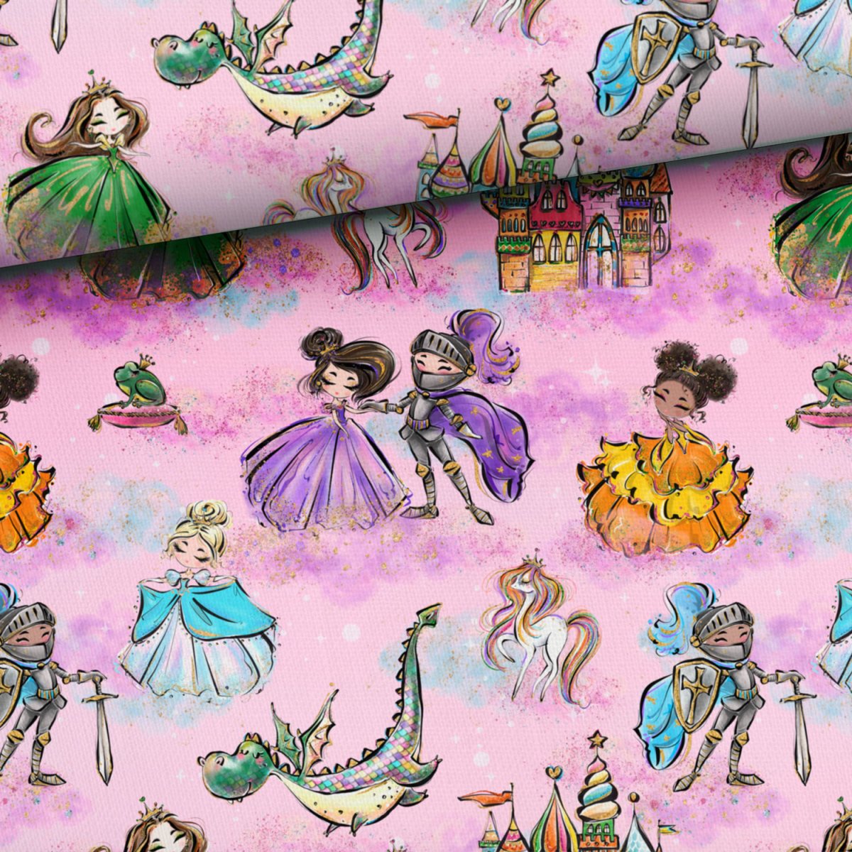 French Terry Königlicher Kombistoff