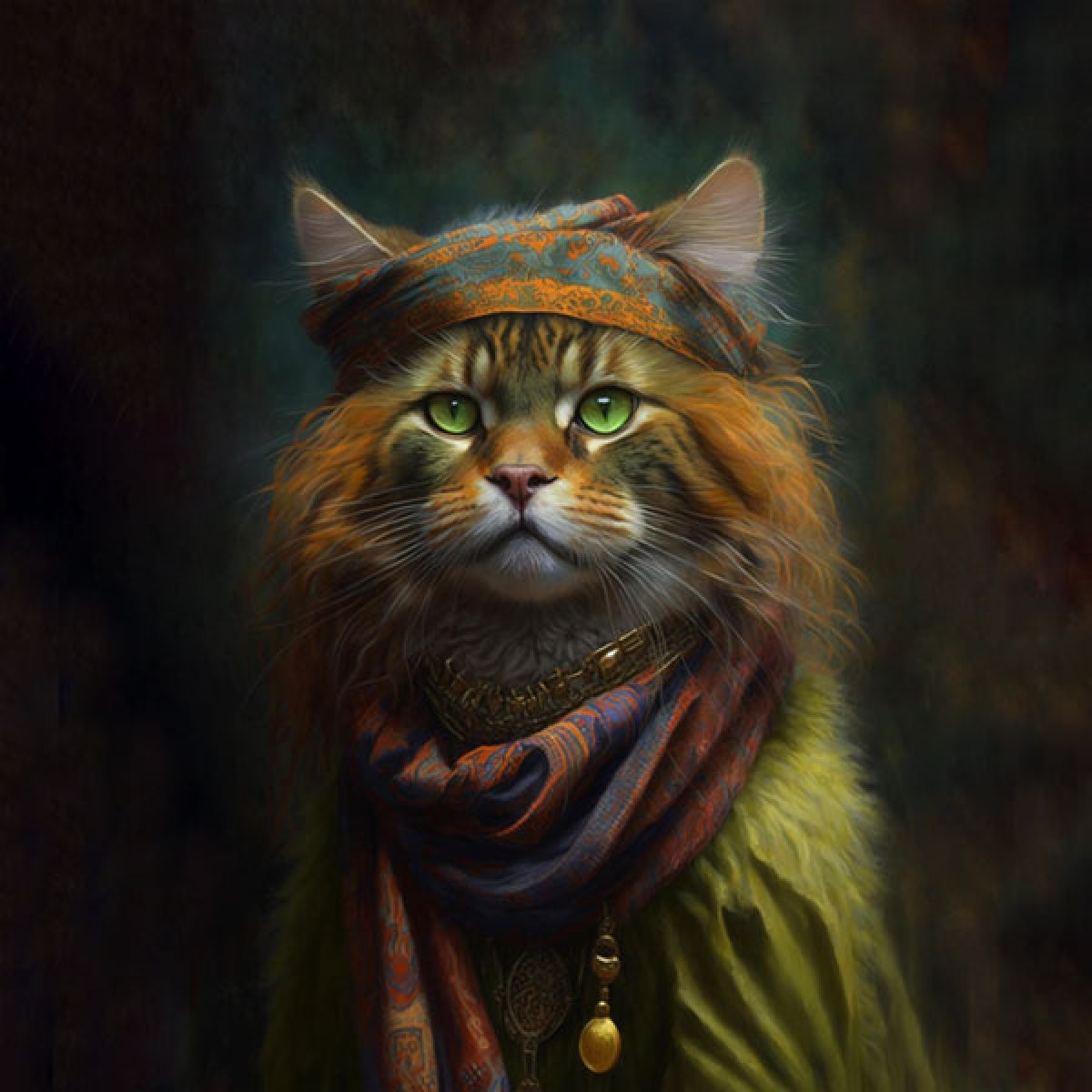 Samt Panel "Katze Mimi"