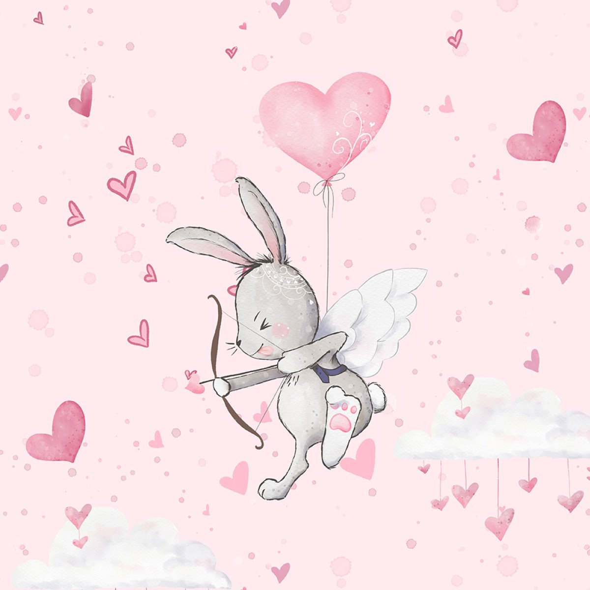French Terry - Panel S Amor Liebeshase