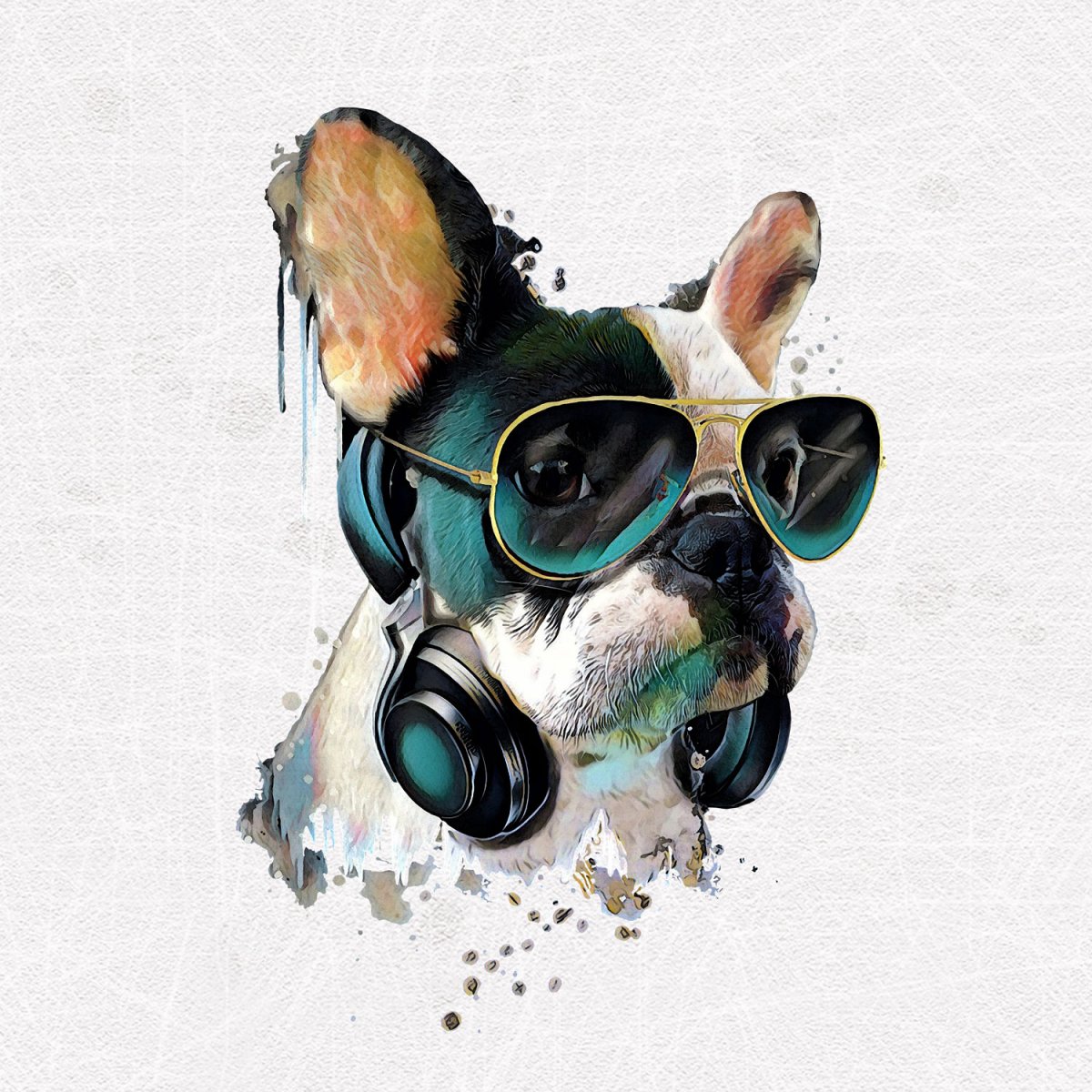 French Terry - Panel S Bulldog Hippster