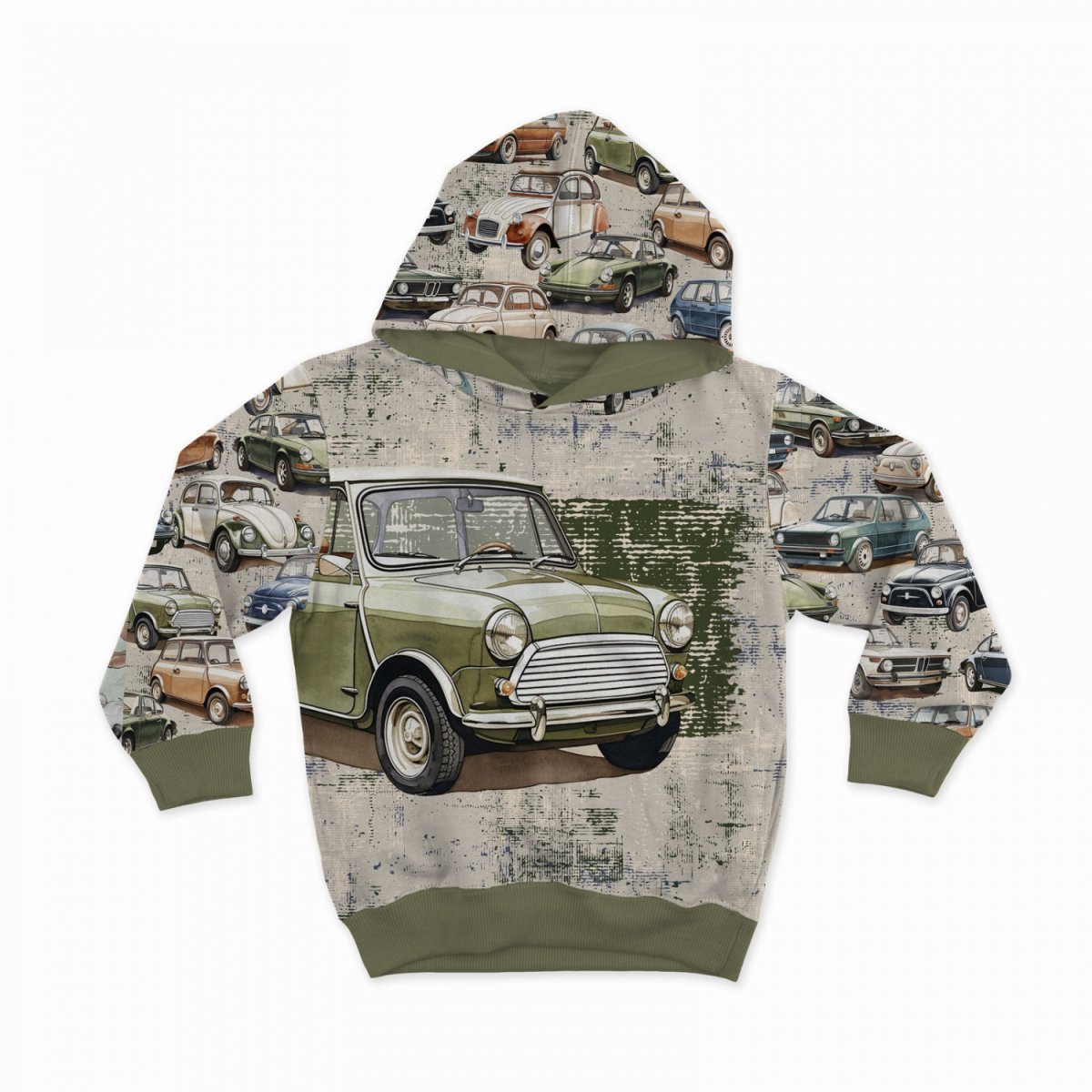 French Terry Auto Klassiker - AllOver