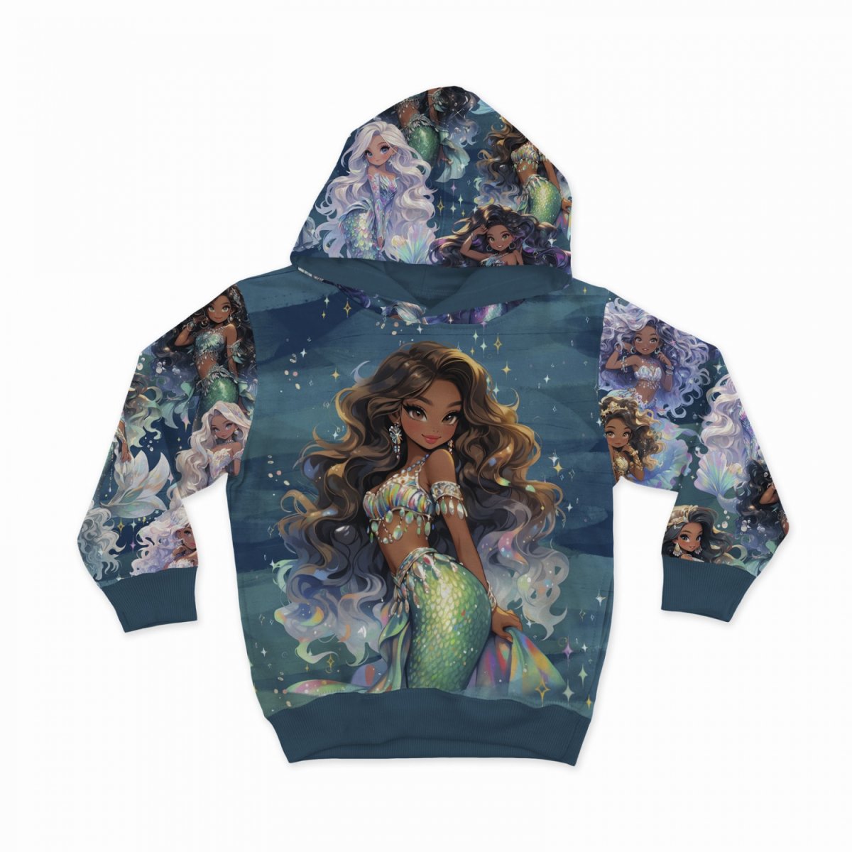 French Terry glamouröse Meerjungfrauen