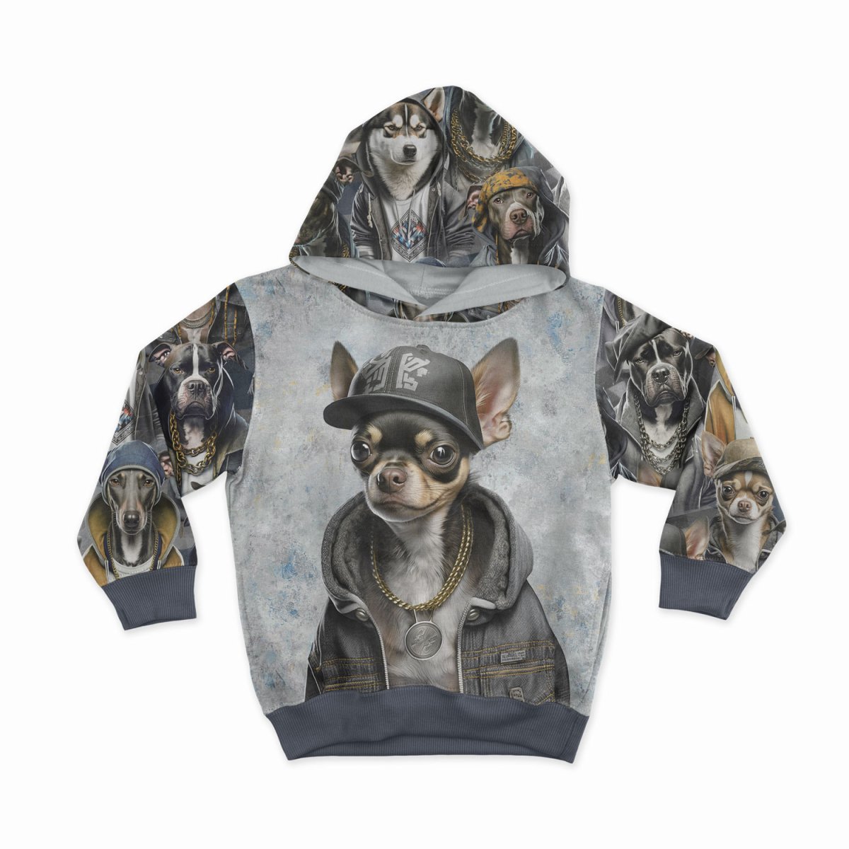 French Terry Panel "Hip Hop Dog" - Chihuahua