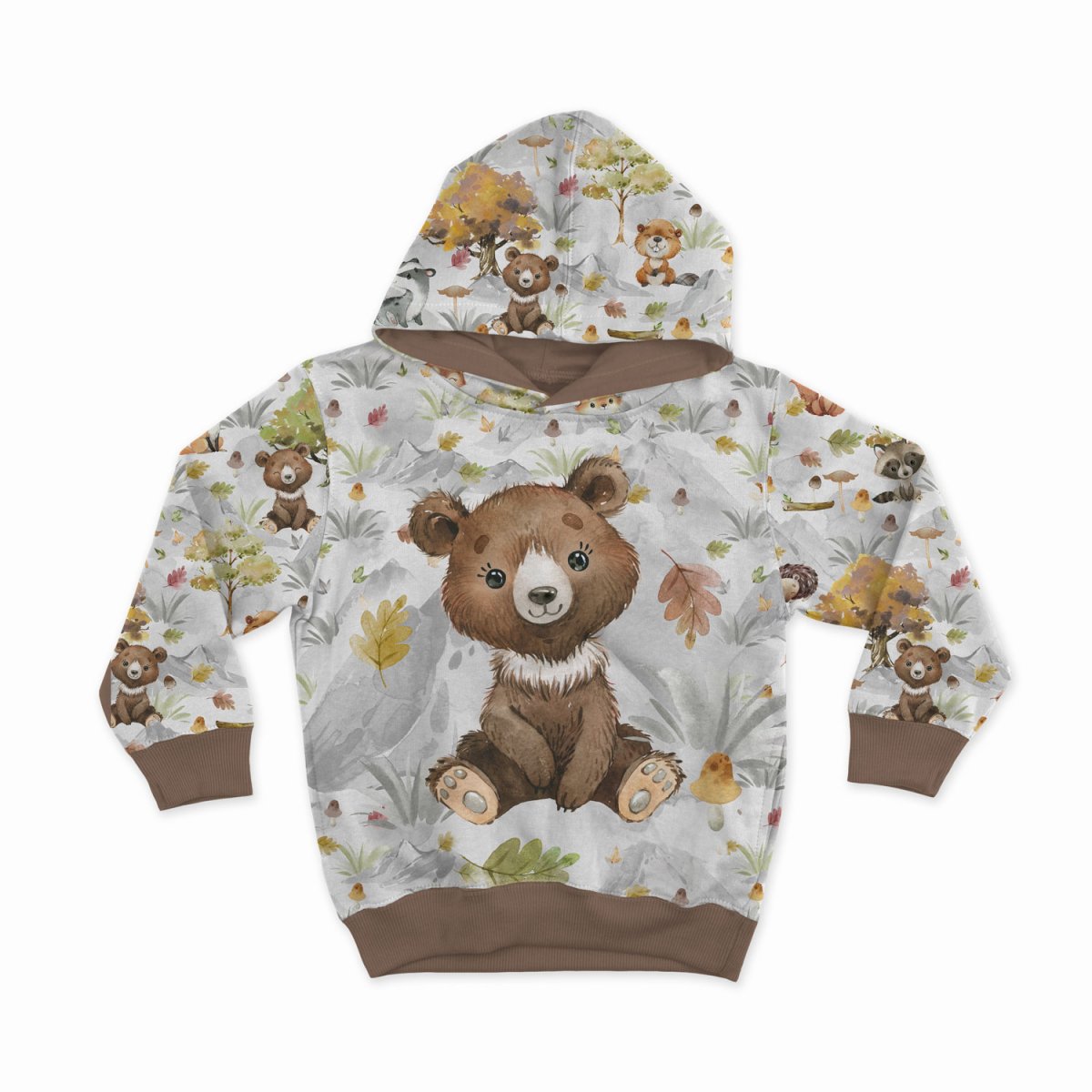 French Terry - Panel S Dachs Fuchs Biber herbstlich