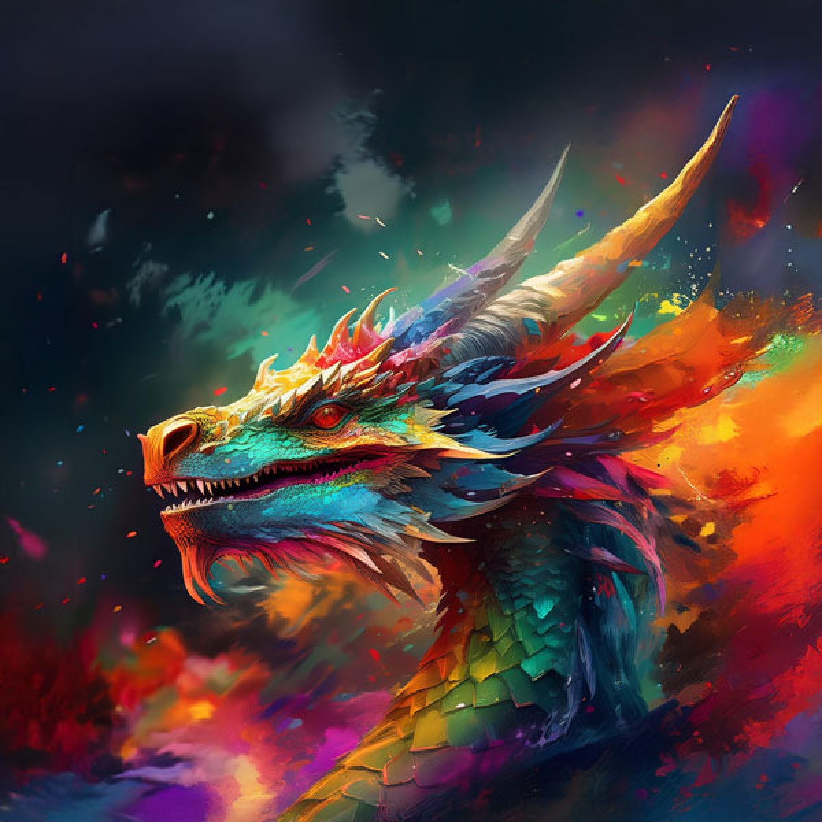 Samt Panel Drache 2