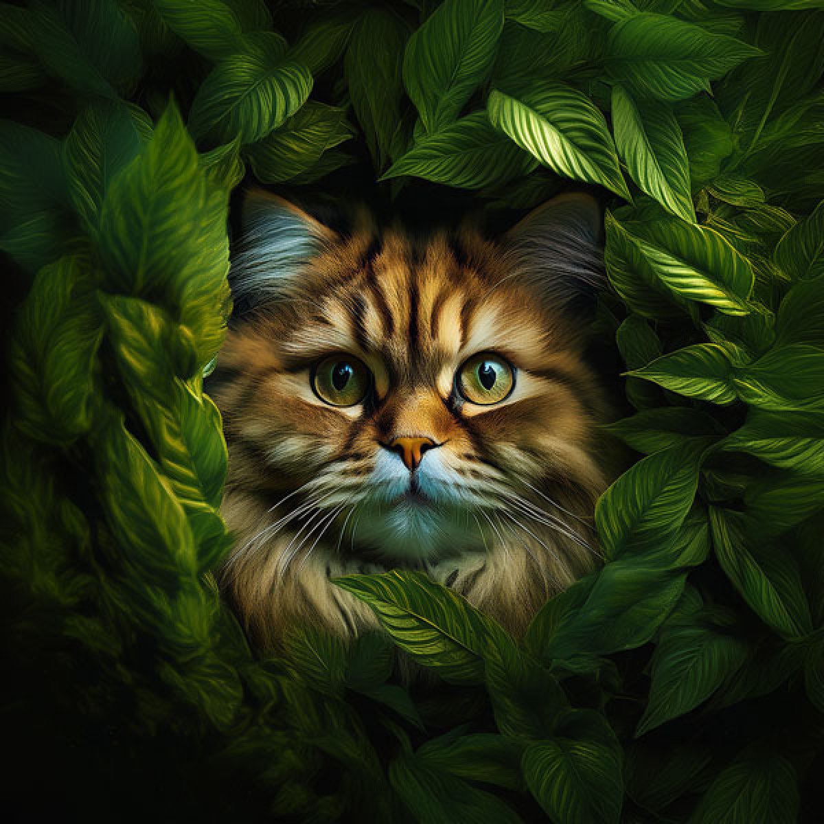 Velours-Panel "Perser" in Blätter