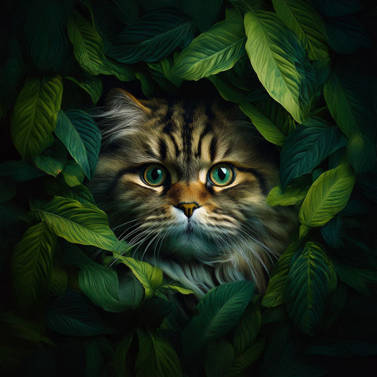 Velours-Panel "Perser" in Blätter