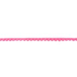 Pompon Bommelborte neon rosa mini