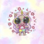 EP French Terry Panel - "Hippiecorn"