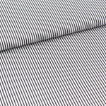 Baumwollstoff Streifen schwarz weiß