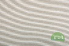 Jersey Streifen Melange braun