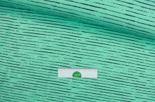 Jersey unterbrochene Streifen schwarz auf mint