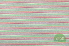 Jersey Ringel Streifen Neon auf grau