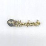 Zipper #5 "Handmade" Gold