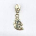 Zipper #5 "Pferd" gold