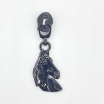 Zipper #5 "Pferd" schwarz