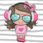 French Terry Panel - Cool Girl