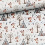 Baumwollstoff Boho Waldfreunde Fuchs