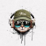 French Terry - Panel S Hippster Cat