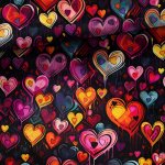 French Terry Herzen "Lots of Love"